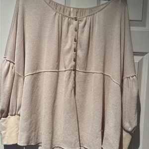 Free People Cream Women's Top
